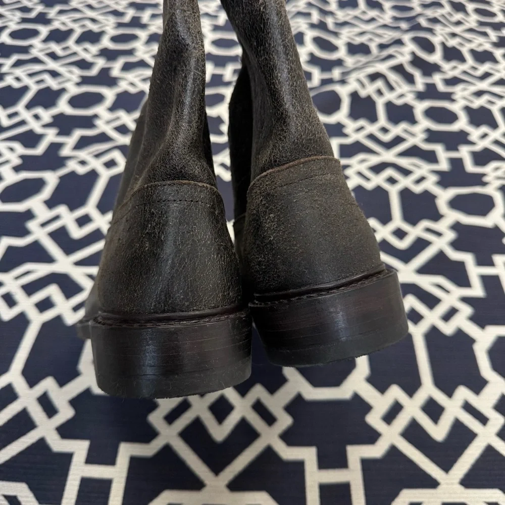 Allen Edmonds Dallas Roper Boots Husk Leather Pull On Western Boots Mens 10D